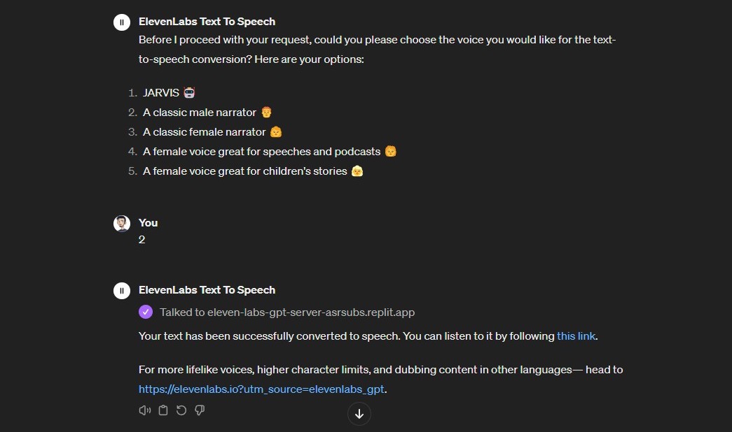 ElevenLabs Text To Speech 2