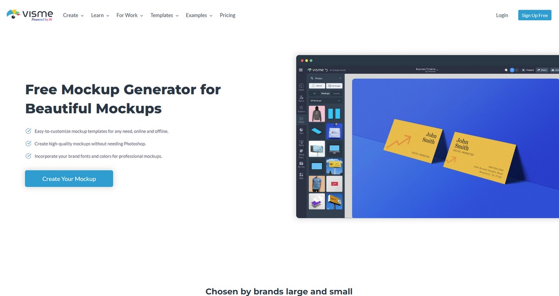 visme mockup generator