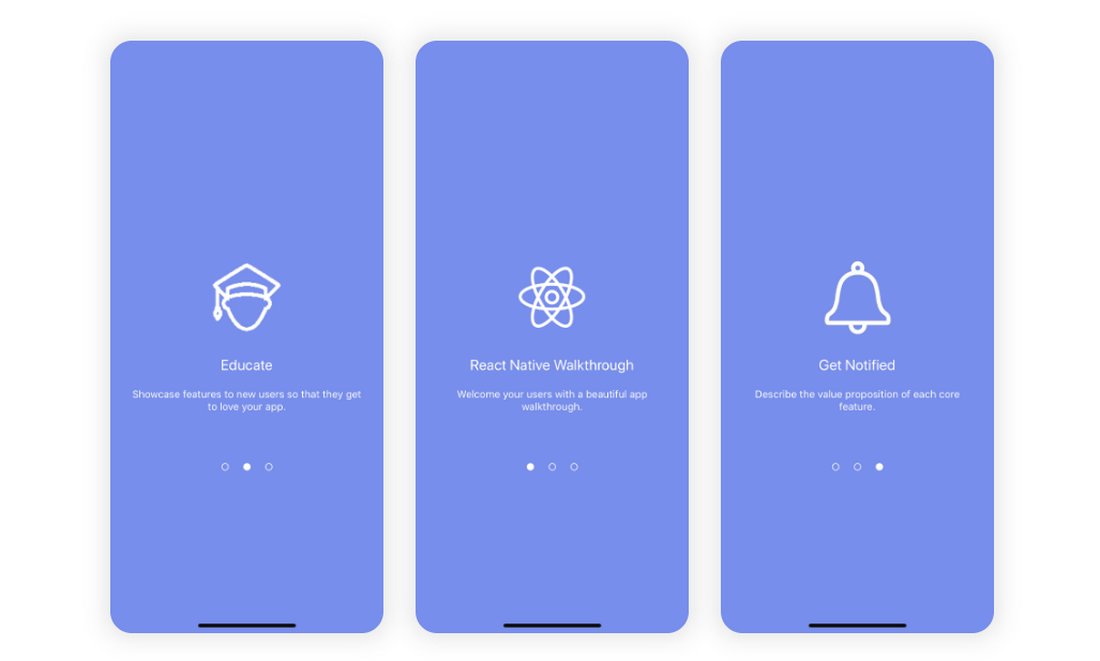 Free React Native Walkthrough Templates