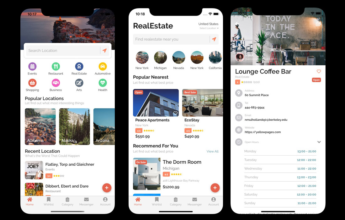 listar react native app