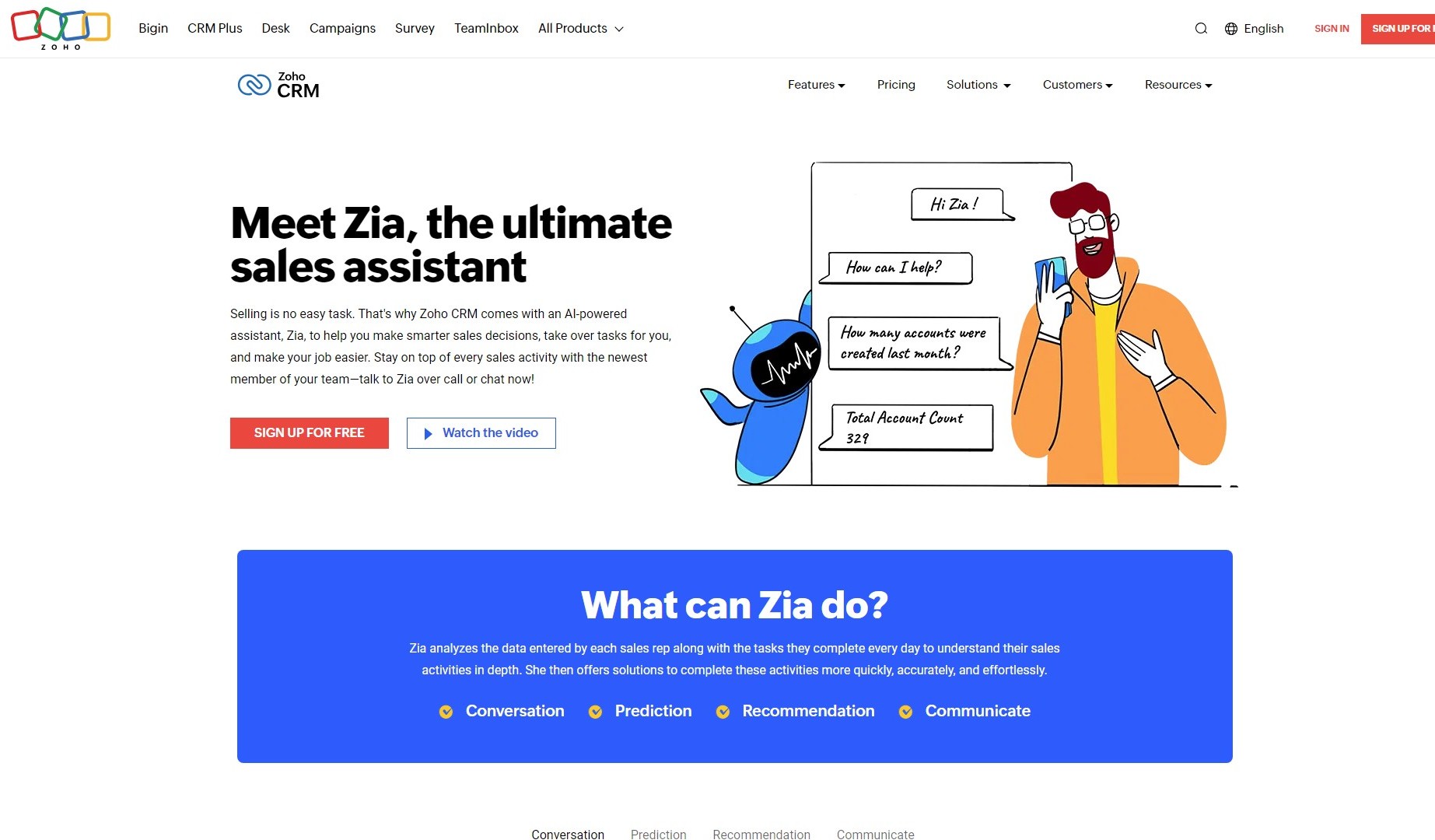 zoho zia