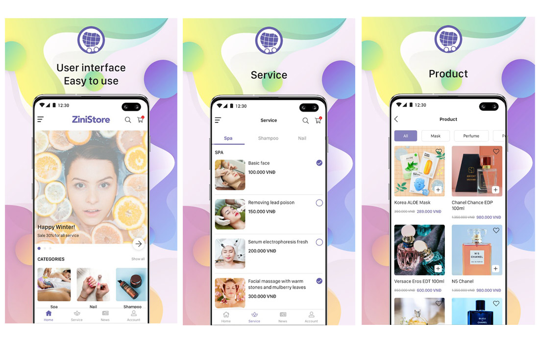 zinistore react native app