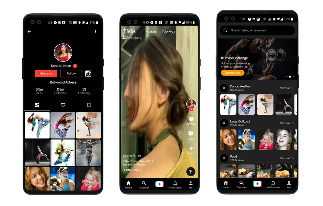 tiktok clone react native app