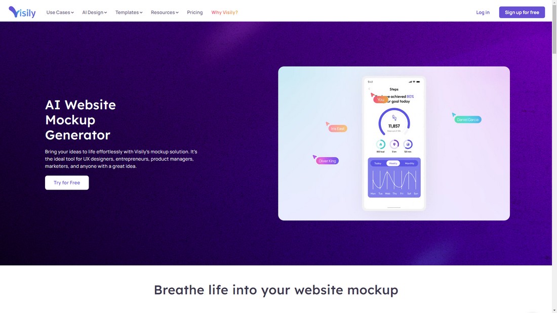visily mockup generator